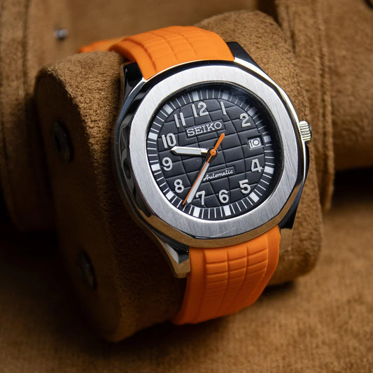Seiko Aquanaut Mod ‘Halloween’ Orange & Black 40