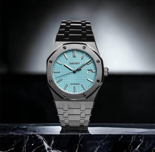 Seiko Royal Oak Mod ‘Baby Blue Dial’ 41