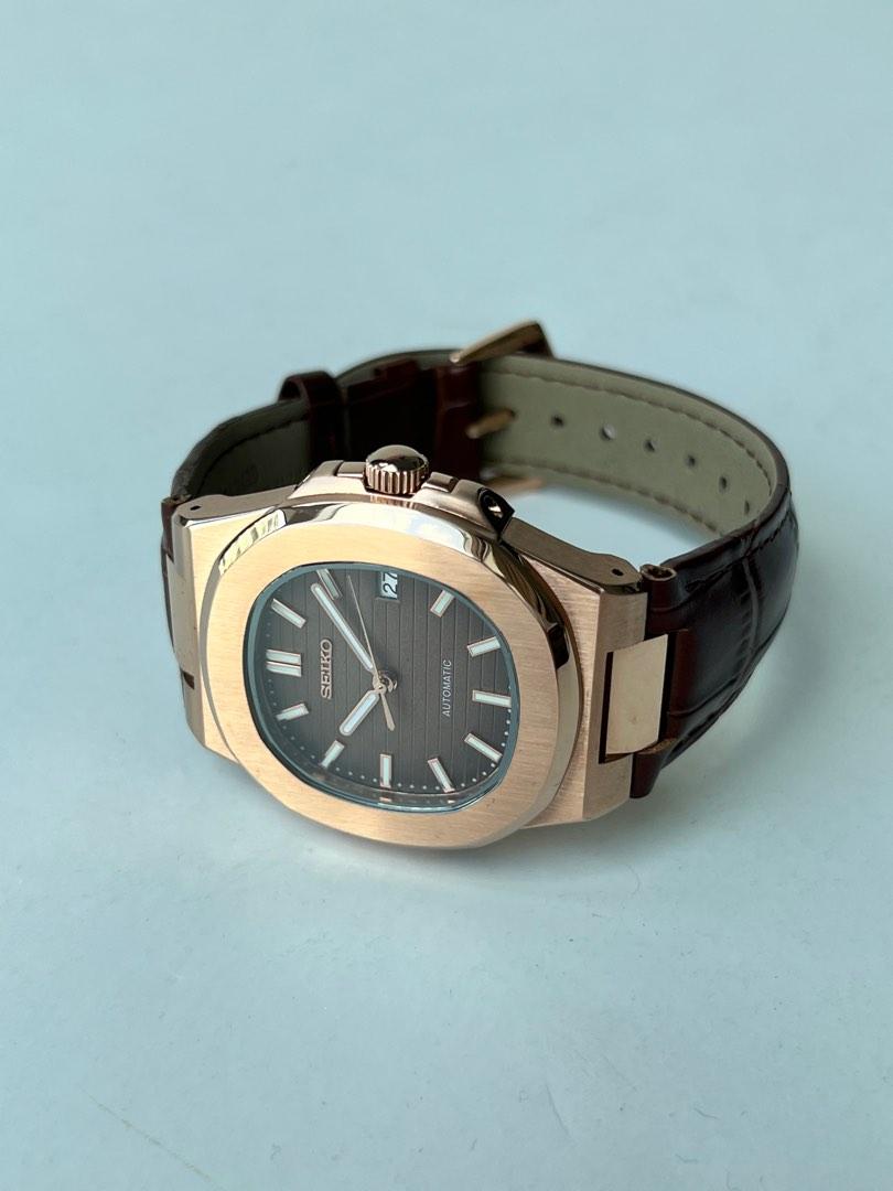 Seiko Nautilus Mod ‘Rose Gold Brown Dial’ 40