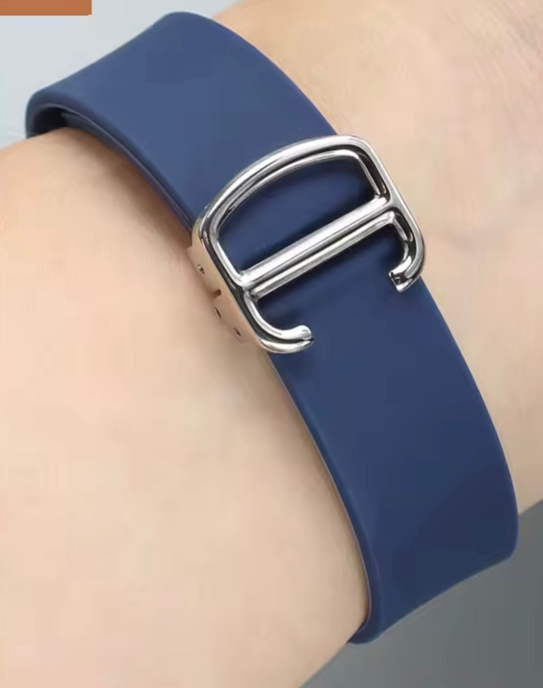 Santos Mod Rubber Strap (Blue/ Black)