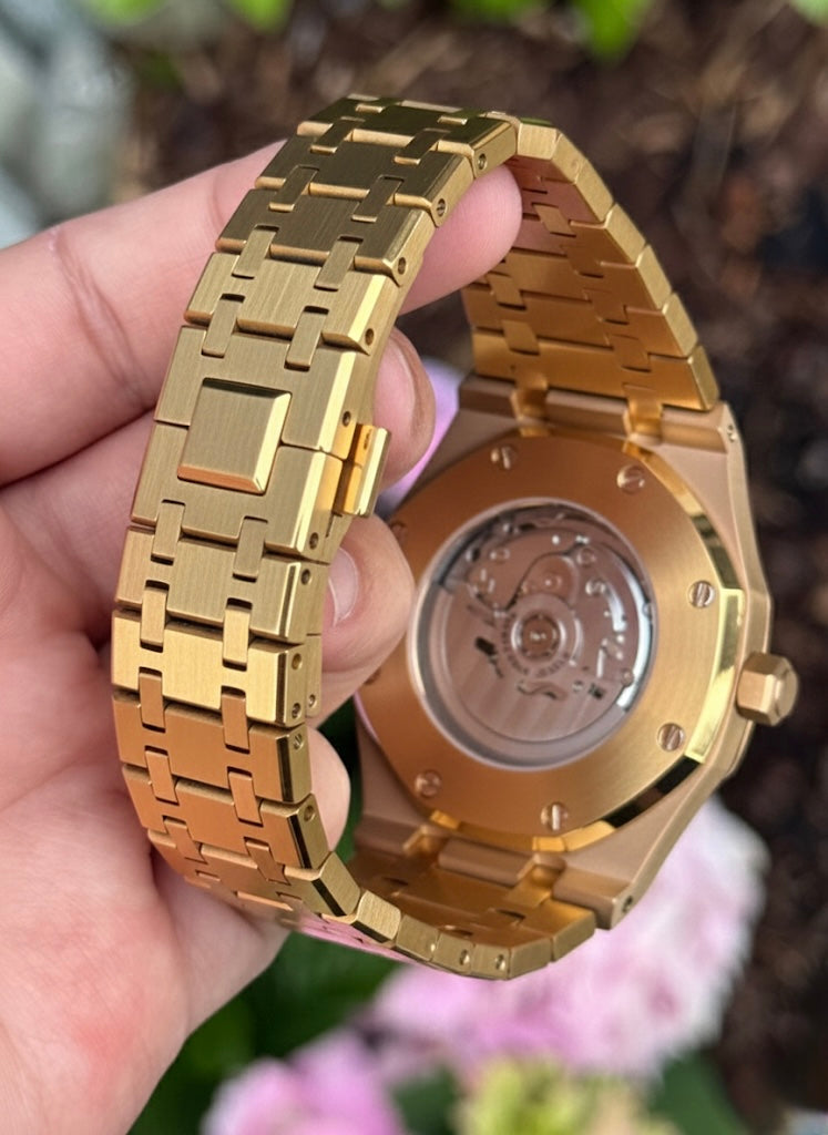 Seiko Royal Oak Mod ‘Gold Skeleton’ 41 (NH70)