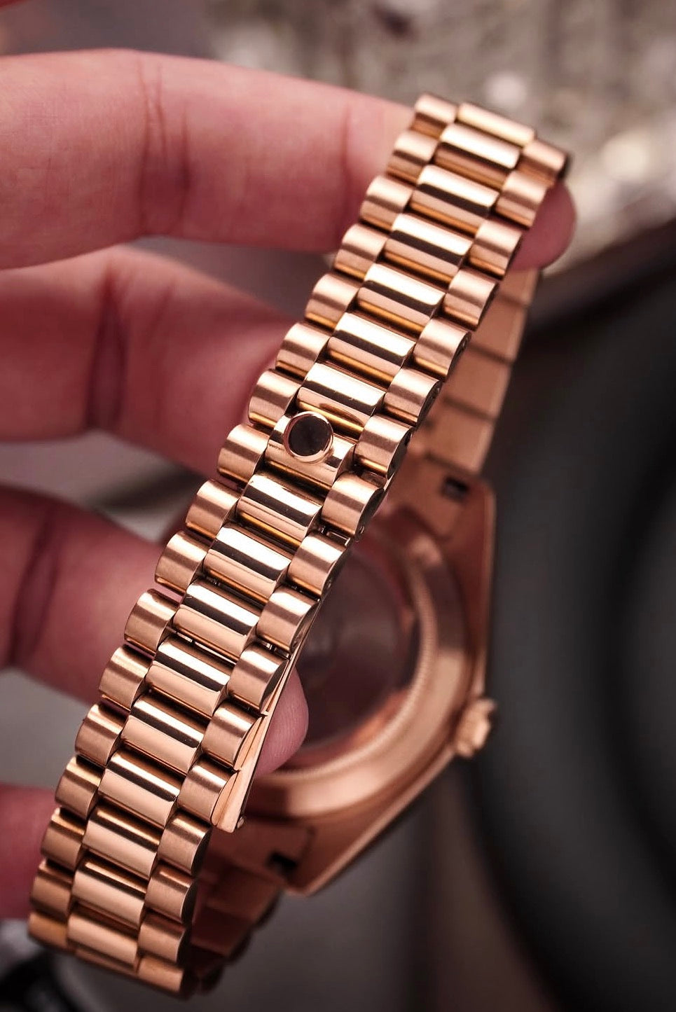 Seiko Day-date Mod ‘Rose Gold Black Dial‘ 36/39
