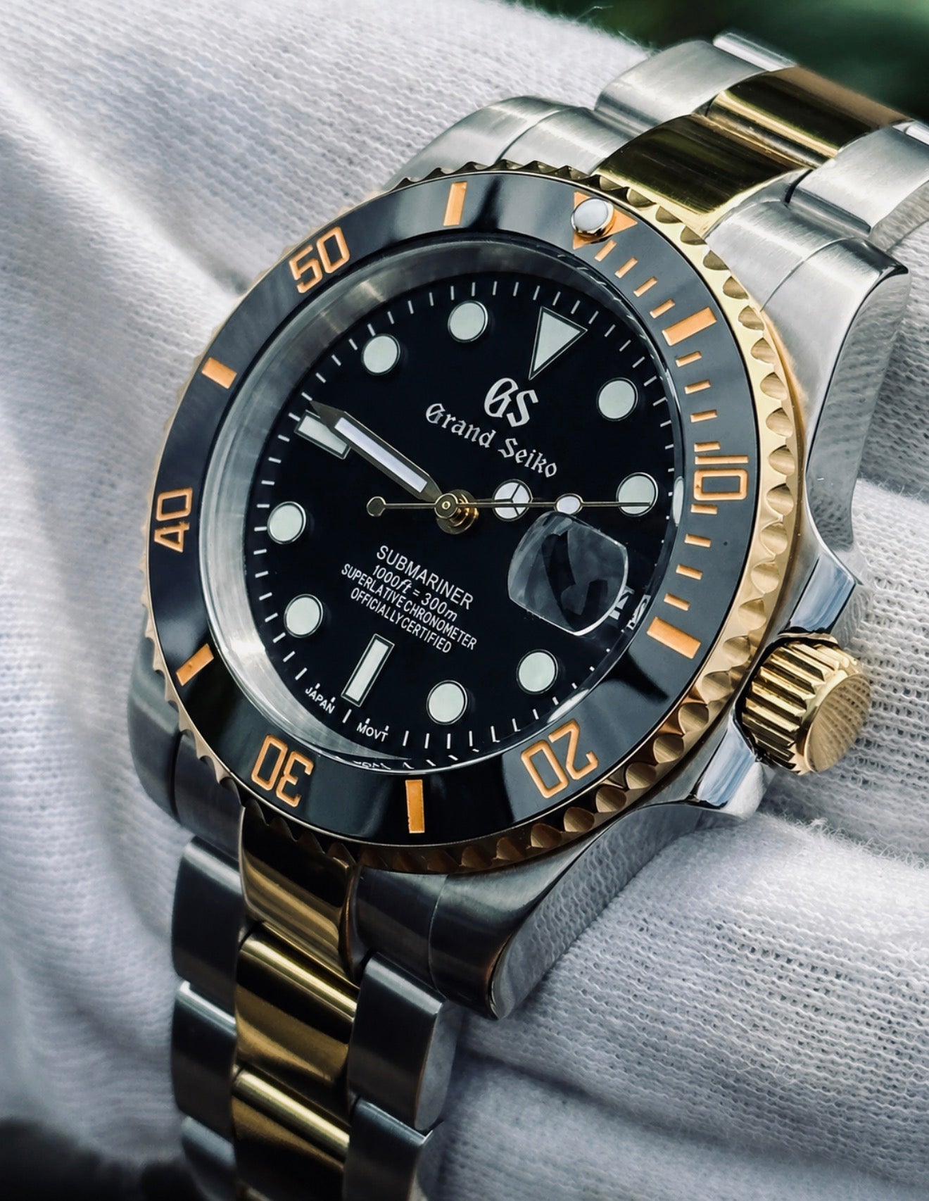 GS Mod Submariner ‘Gold Black Two-tone’ 40