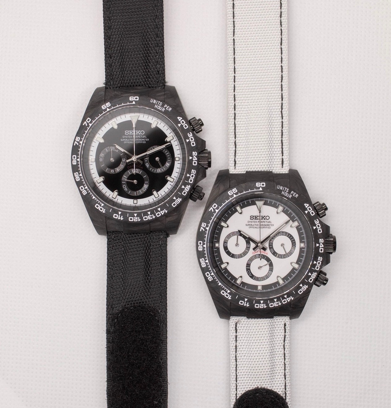 Seiko Daytona Mod Carbon Fibre ‘Black Dial’ 40