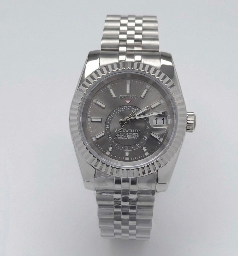 Seiko Sky-Dweller Mod ‘Grey Rhodium Dial’ 40