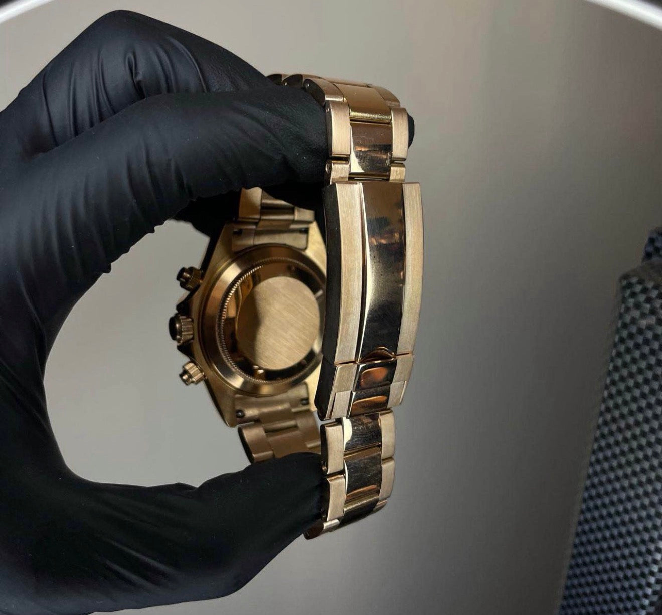 Seiko Daytona Mod Rose Gold ‘Rainbow Bezel/ Black Dial’ 40