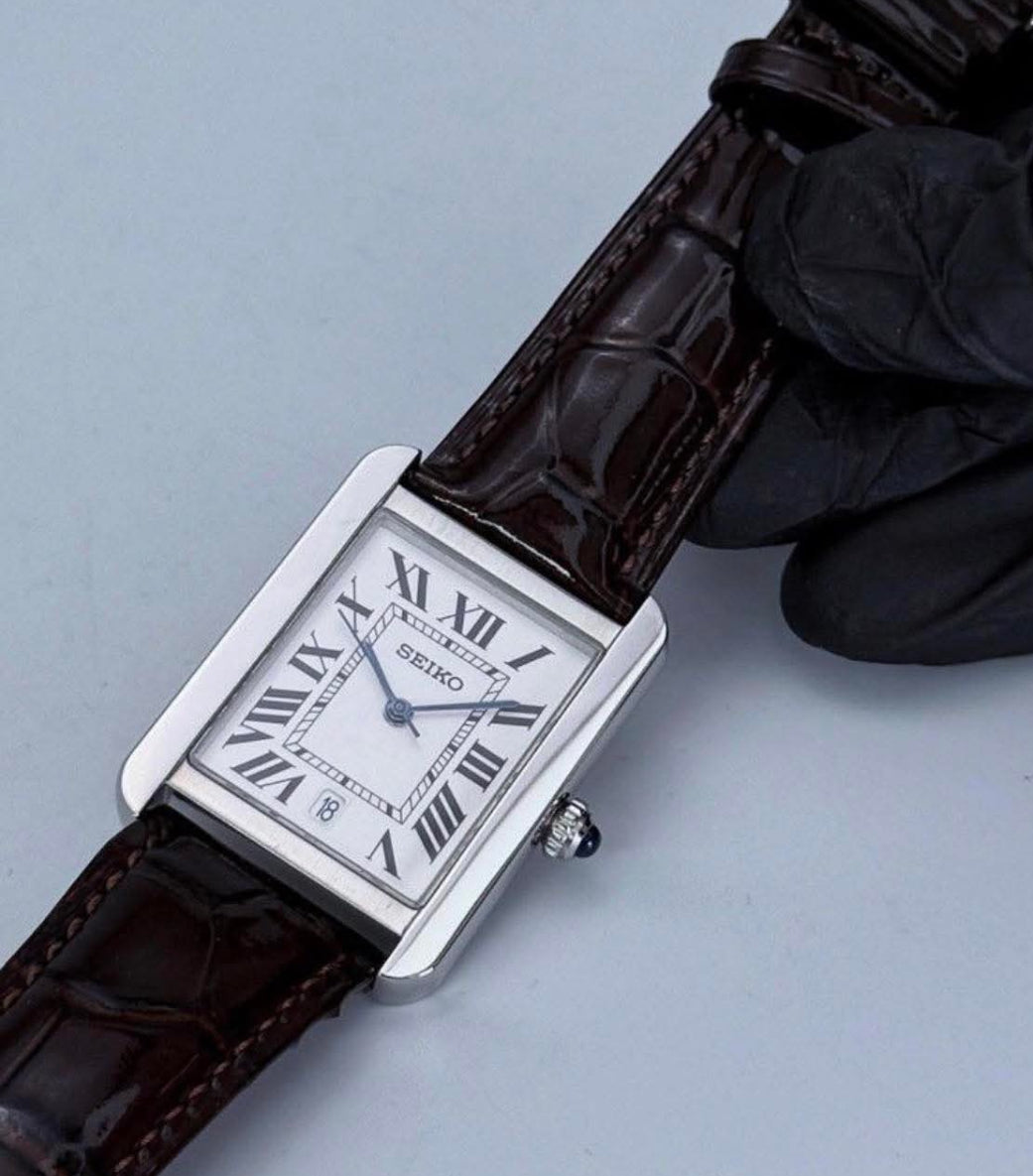 Seiko Mod ‘Tank’ - Leather Strap