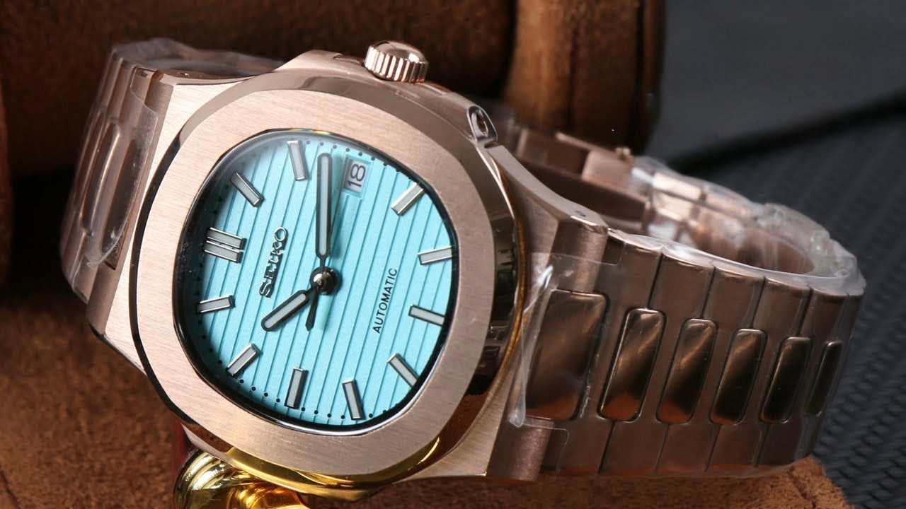 Seiko Nautilus Mod ‘Rose Gold Tiffany Dial’ 40