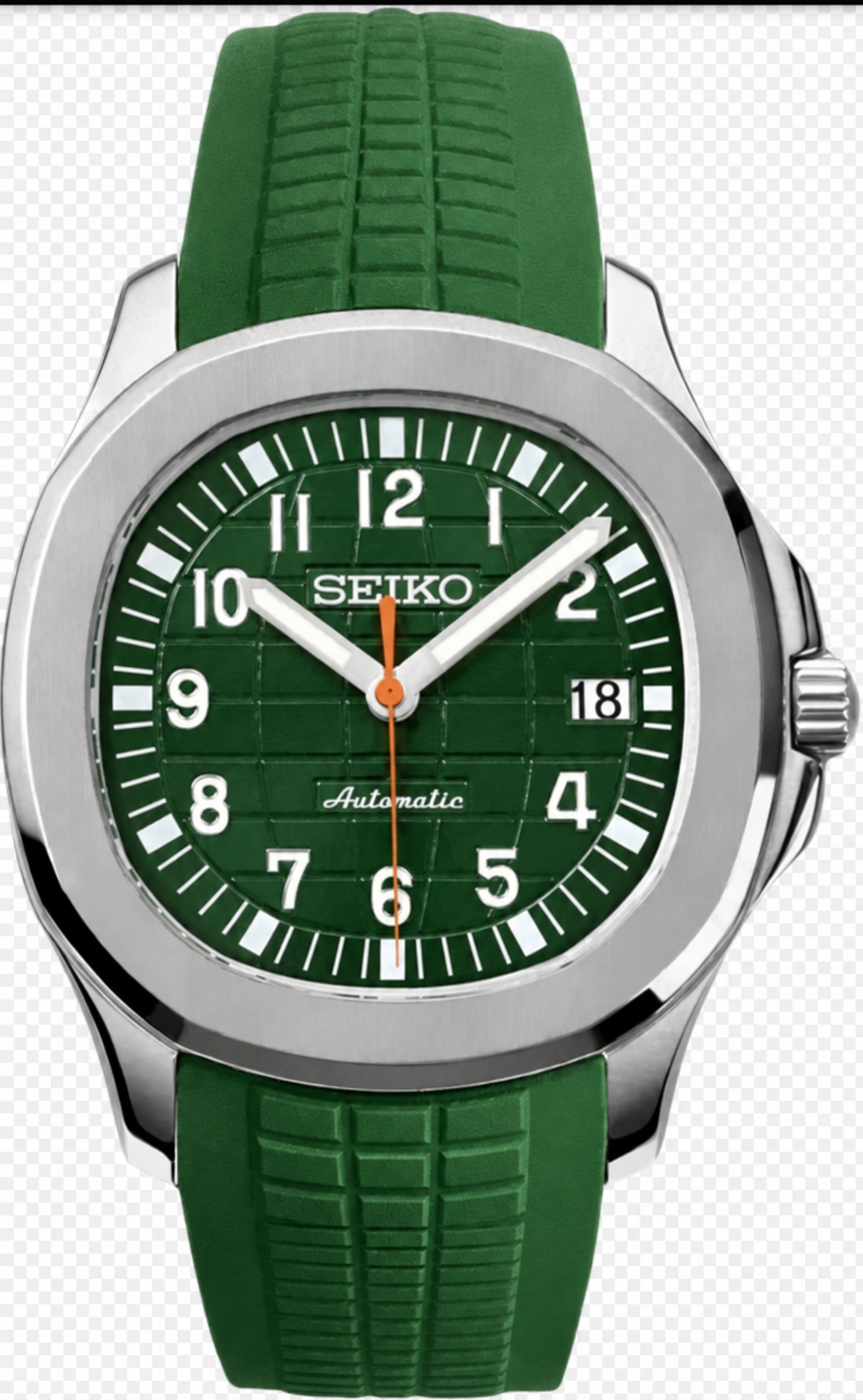 Seiko Aquanaut Mod ‘Green/Orange second hand’
