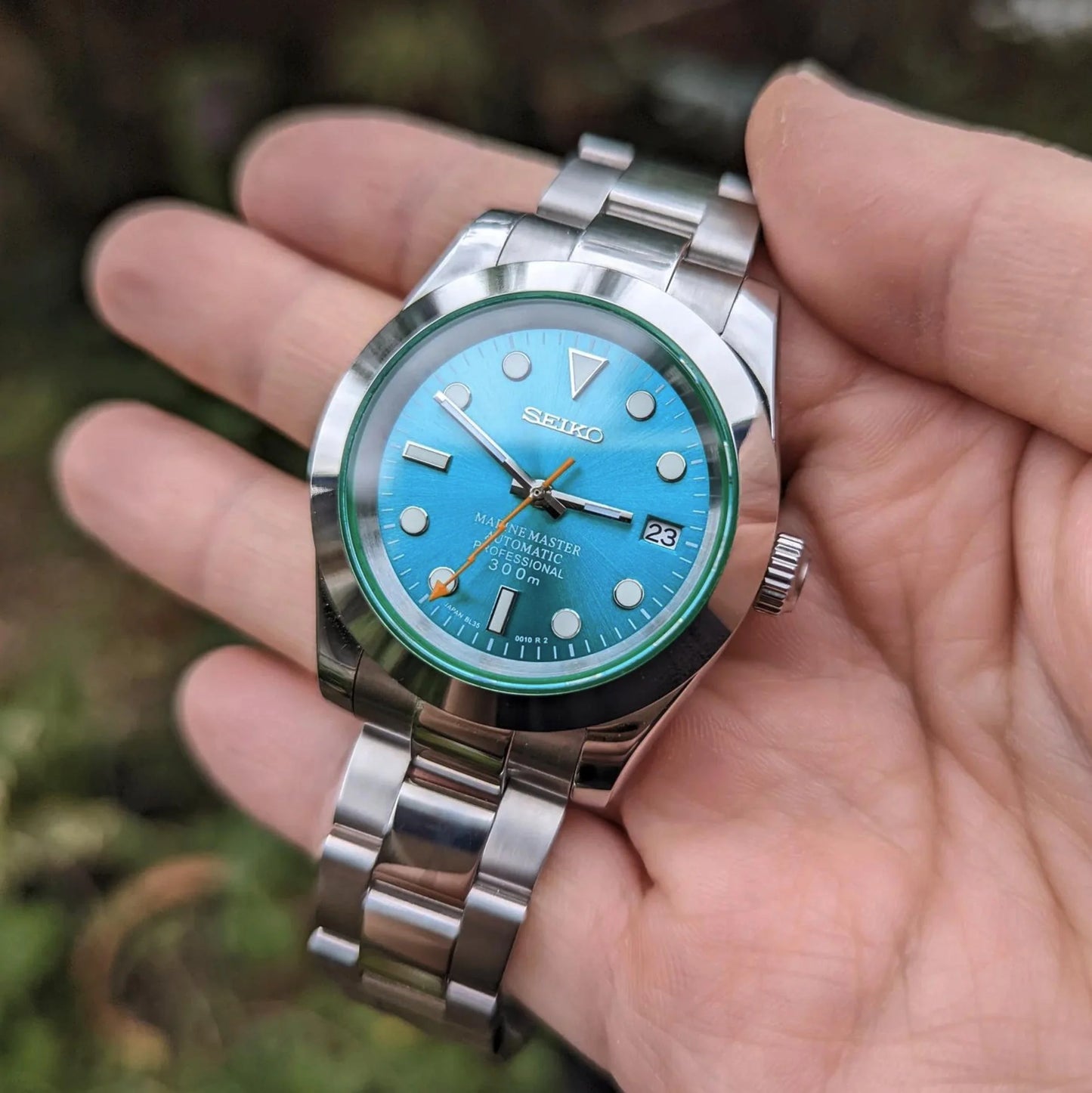 Seiko Mod Milgauss Blue Dial 39