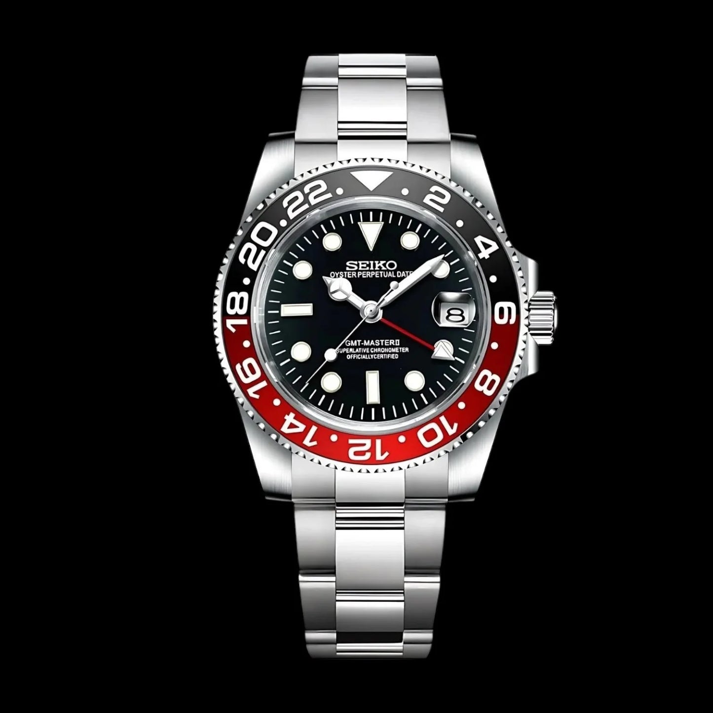 Seiko ‘Coke’ GMT- Master II Mod (Oyster Bracelet)