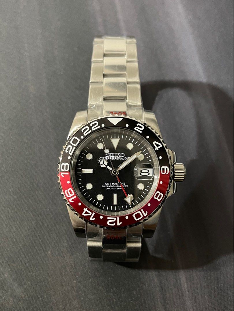 Seiko ‘Coke’ GMT- Master II Mod (Oyster Bracelet)