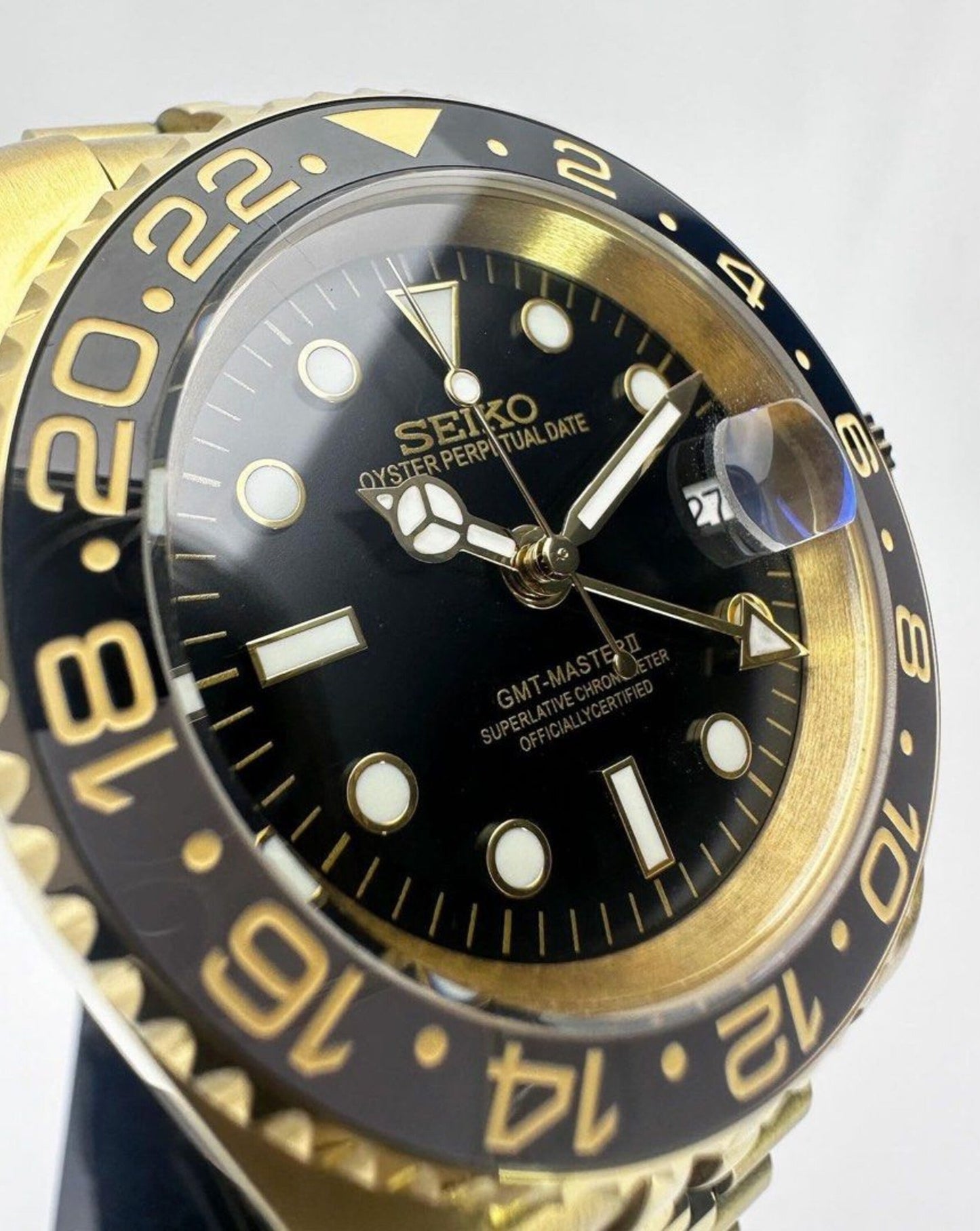 Seiko Bruce Wayne GMT Gold/ Two-Tone 40