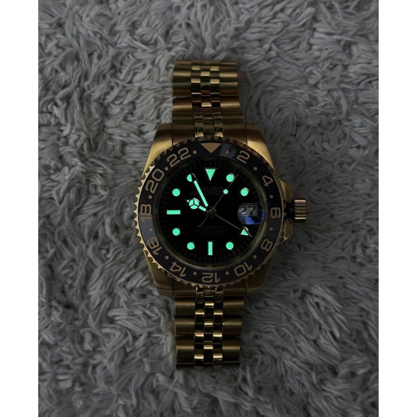 Seiko Gold ‘Bruce Wayne’ GMT- Master II Mod 40