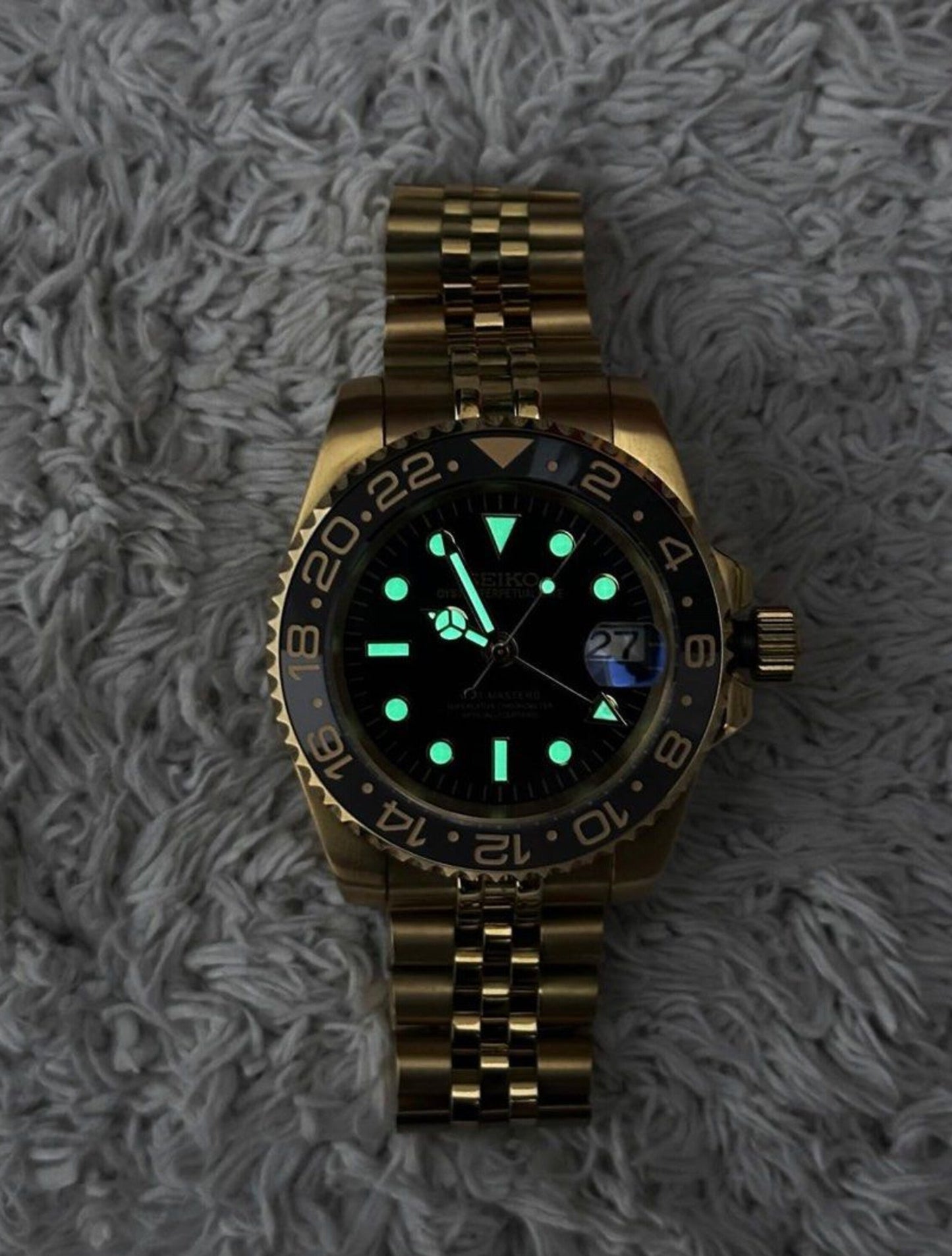 Seiko Gold ‘Bruce Wayne’ GMT- Master II Mod 40