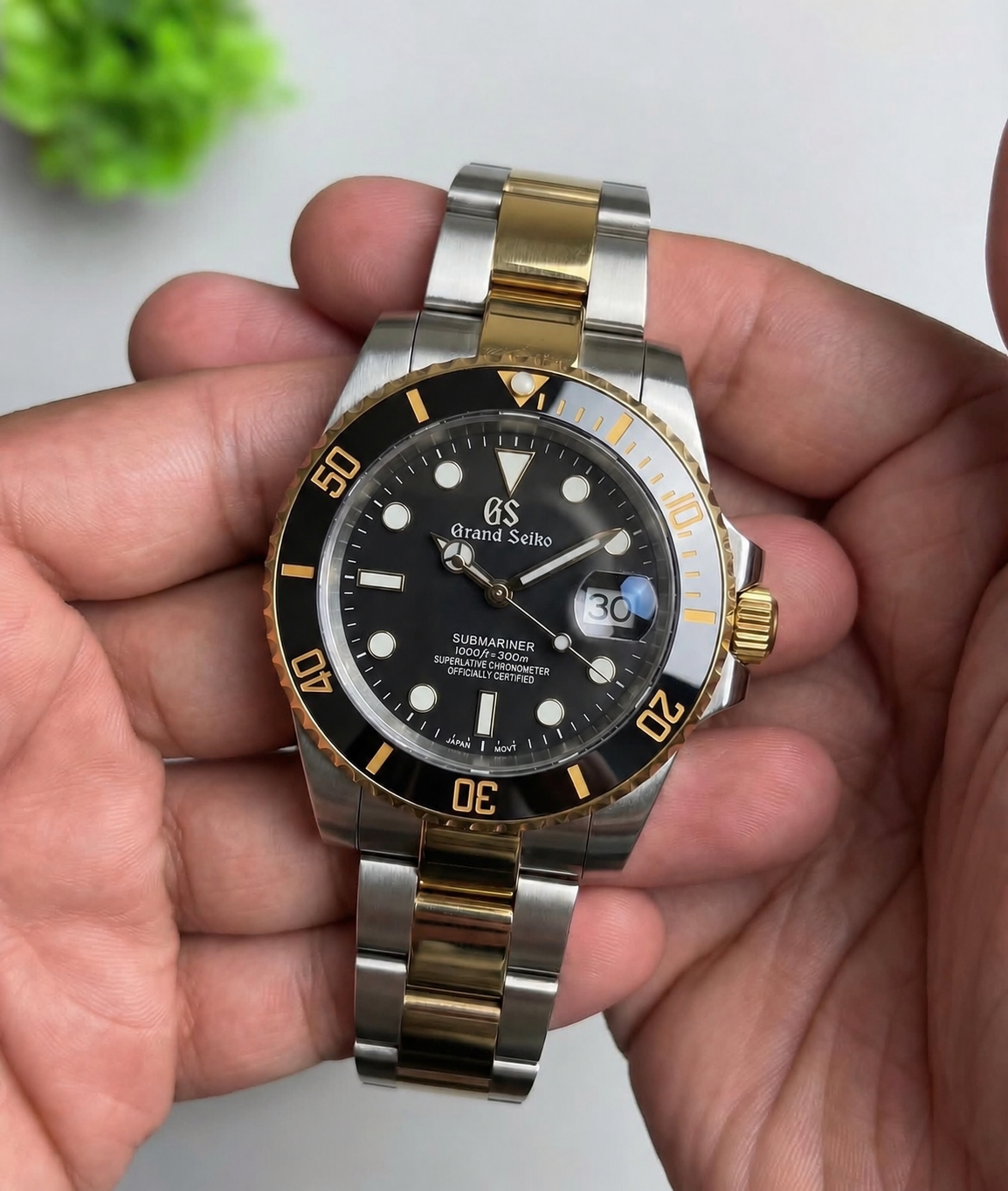 GS Mod Submariner ‘Gold Black Two-tone’ 40