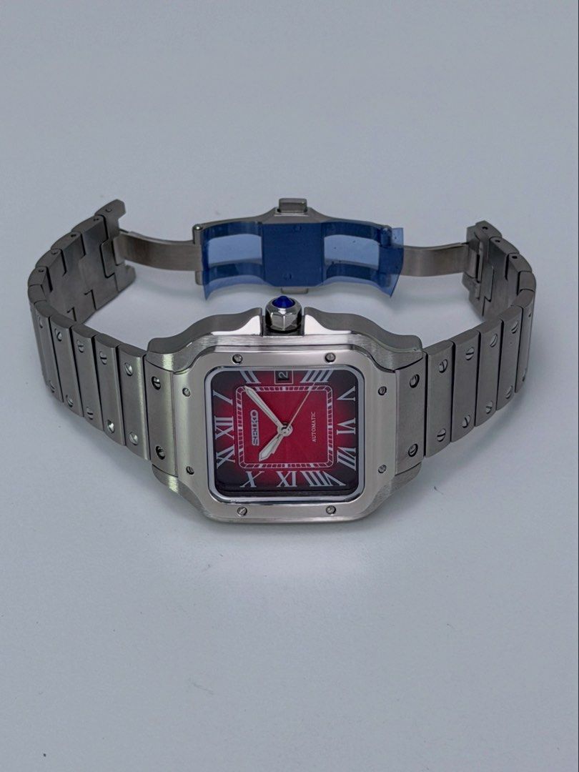 Seiko Santos Mod ‘Red dial Special Editon’ + Red leather strap