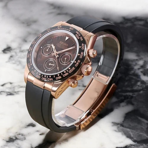 Seiko Daytona Mod ‘Rose Gold Brown Dial’ 40