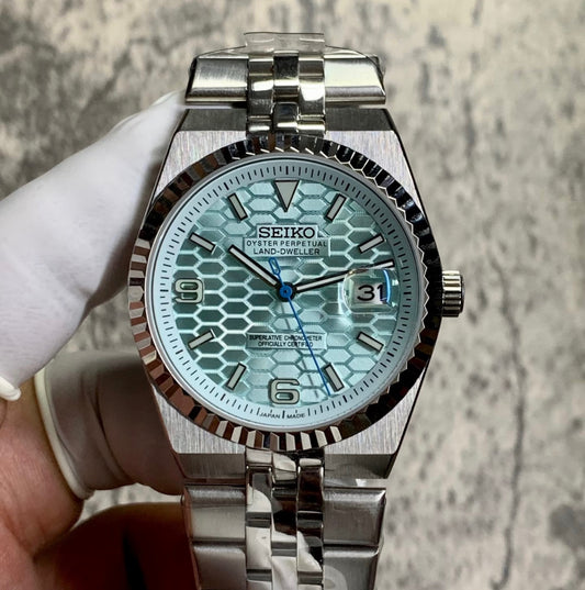 Seiko Land- Dweller Mod Ice Blue Dial 36/39mm