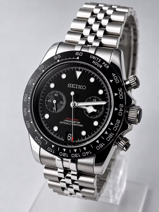 Seiko Black Bay Chronograph Mod ‘Black Dial’ 40