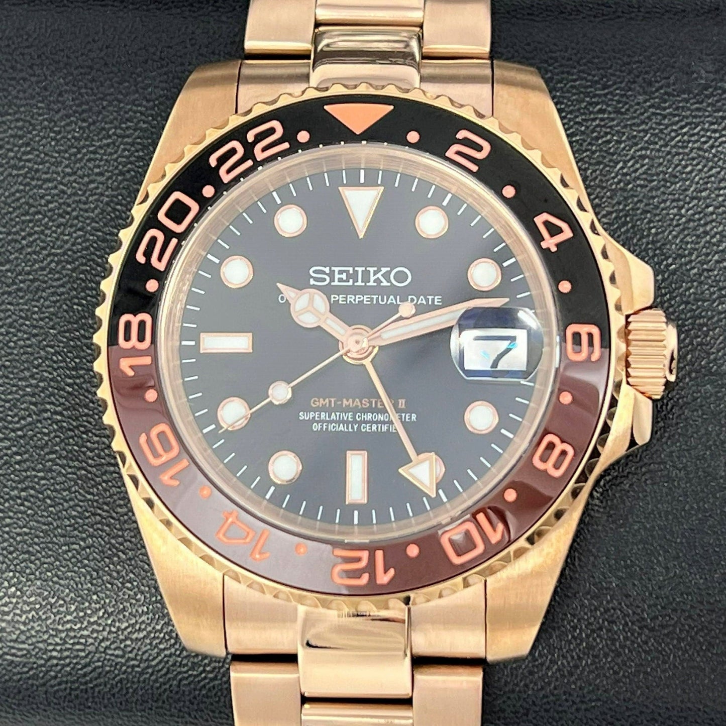 Seiko GMT-Master II Mod Rose Gold ‘Rootbeer’ 40