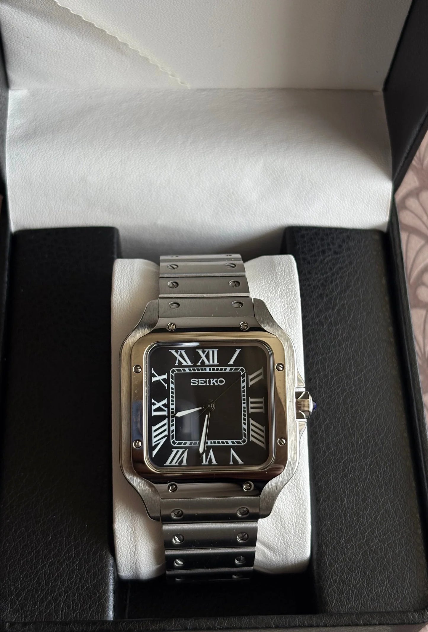 Seiko Santos Mod ‘Matte Black Dial’ 39