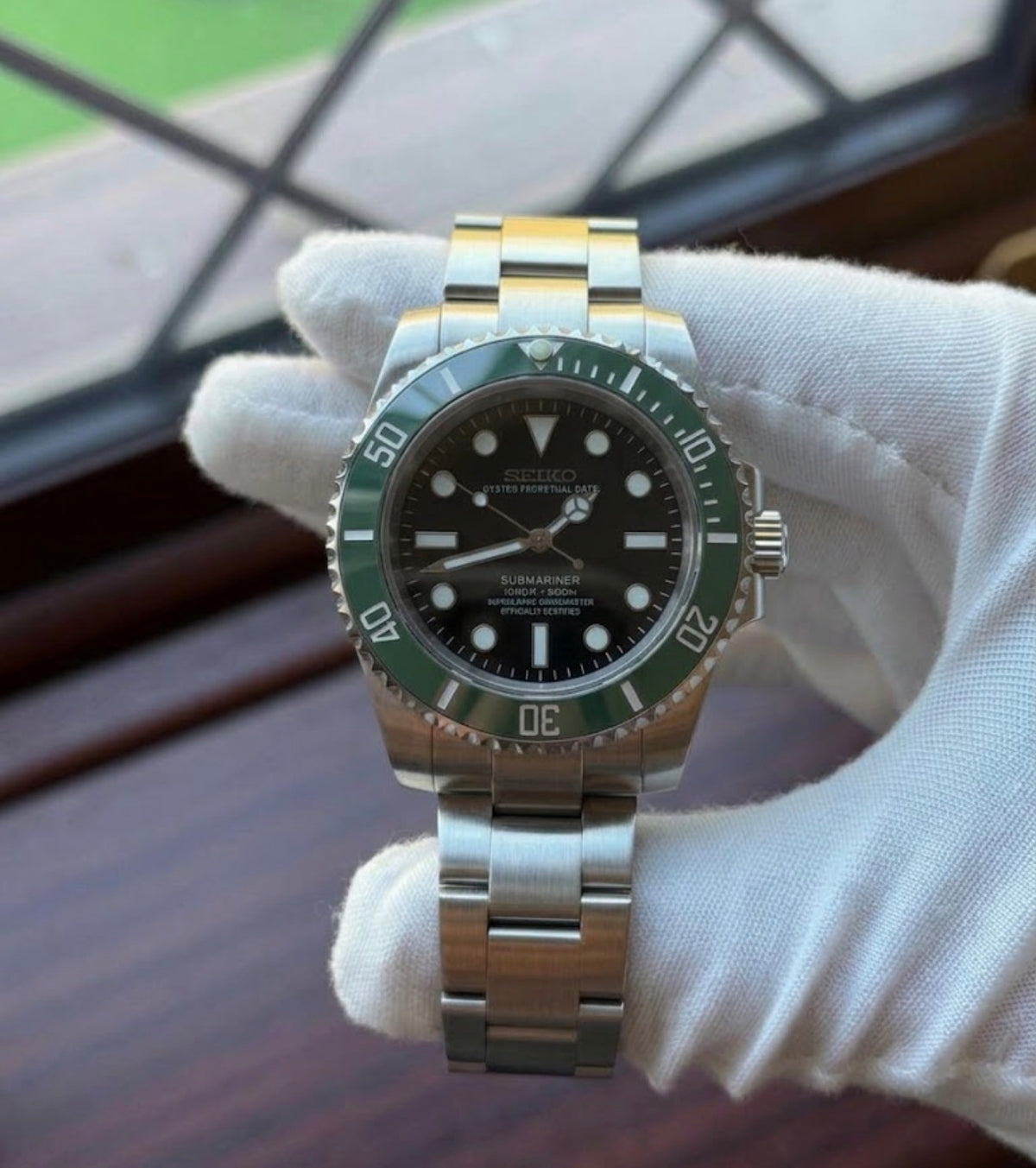 Seiko Submariner Mod ‘Starbucks No-Date’ 40