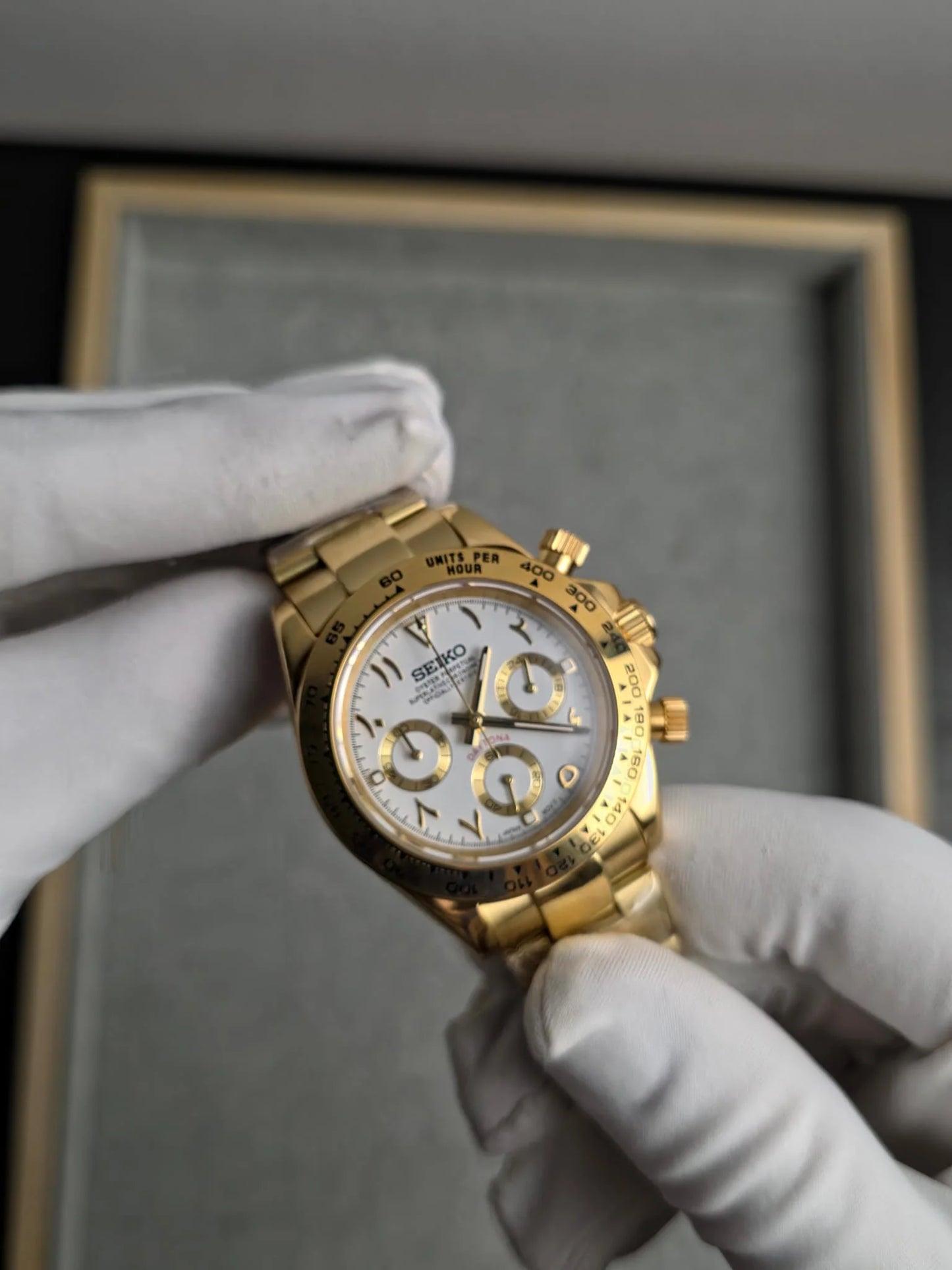 Seiko Daytona Gold ‘Arabic White Dial’ 40