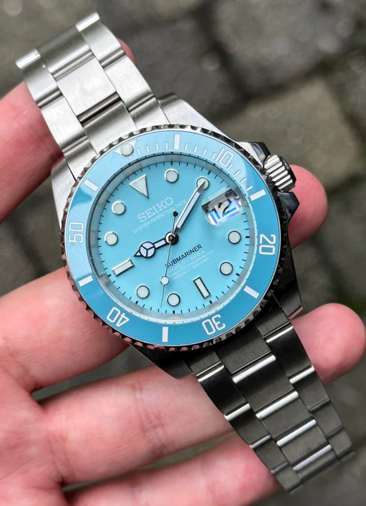 Seiko Submariner Mod ‘Ice Blue’ 40