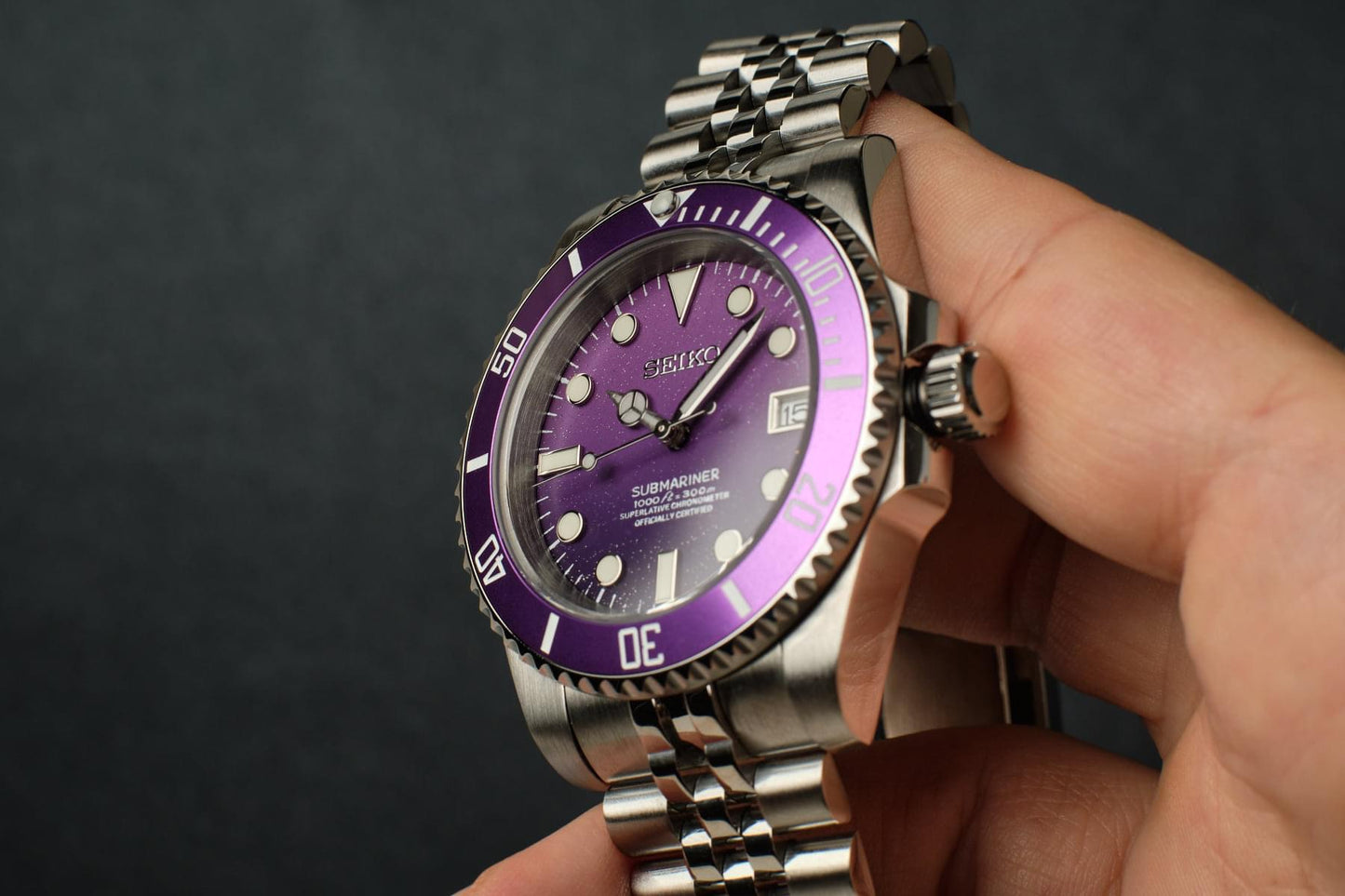 Purple Seiko Submariner 40