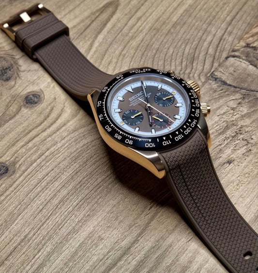 Seiko Daytona Mod Rose Gold ‘Brown White Dial’ Special Edition 40
