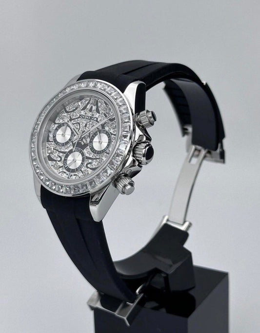 Seiko Daytona Silver ‘Eye of the Tiger’ Mod 40