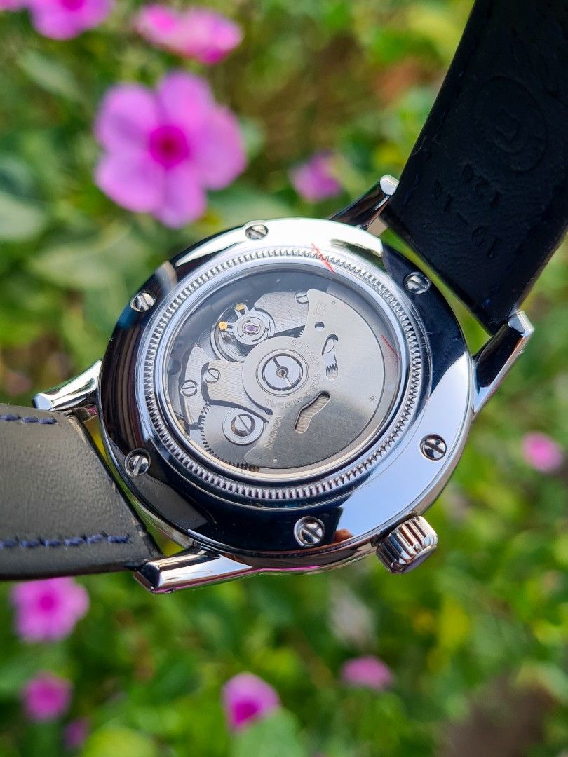 GS Mod GMT Elegance ‘Cream Dial Leather Strap 39