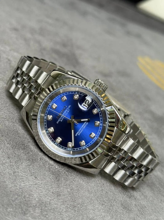 Seiko Date-just Mod ‘Blue Diamond Dial’ 36/39