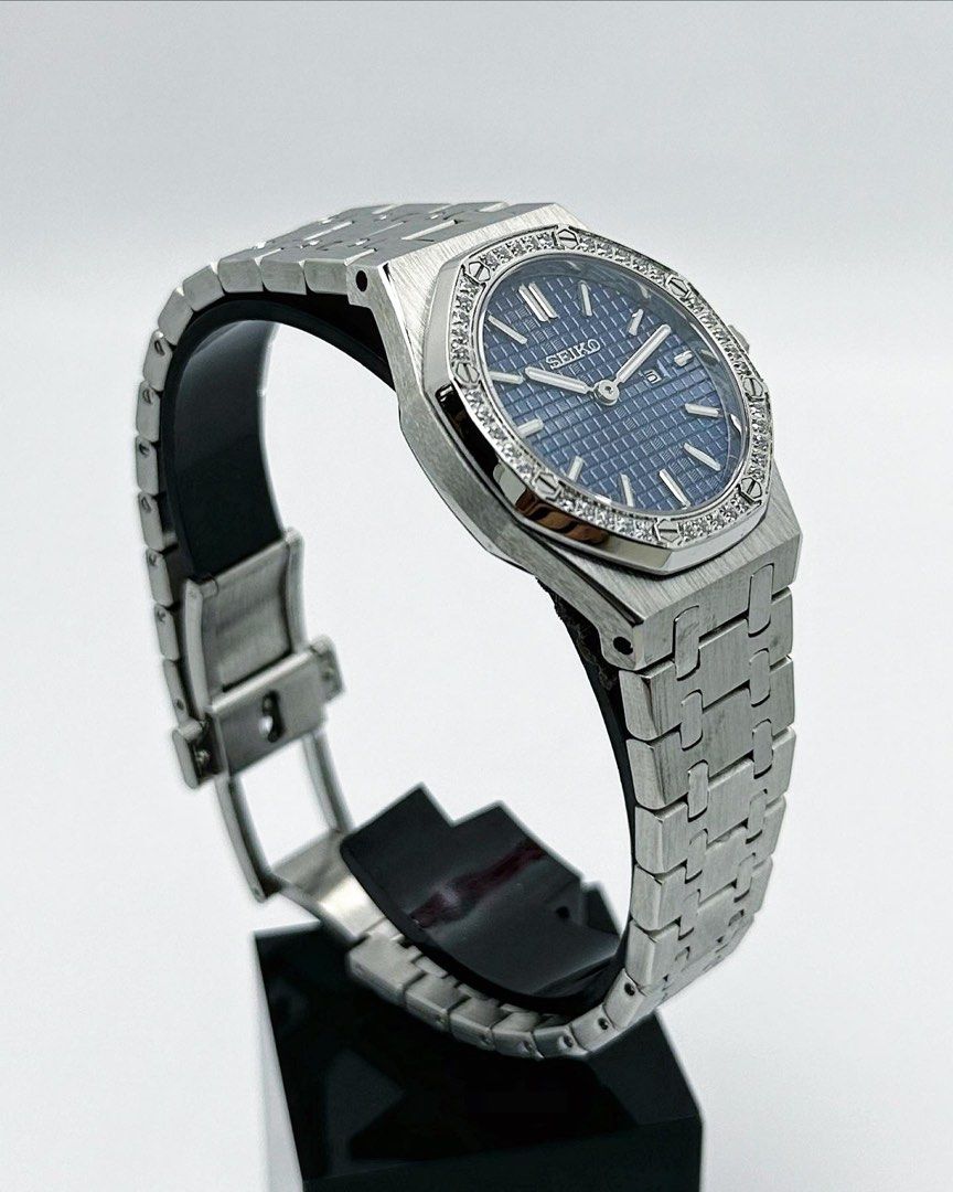 Ladies Seiko Royal Oak Mod ‘Blue Dial’ 33mm