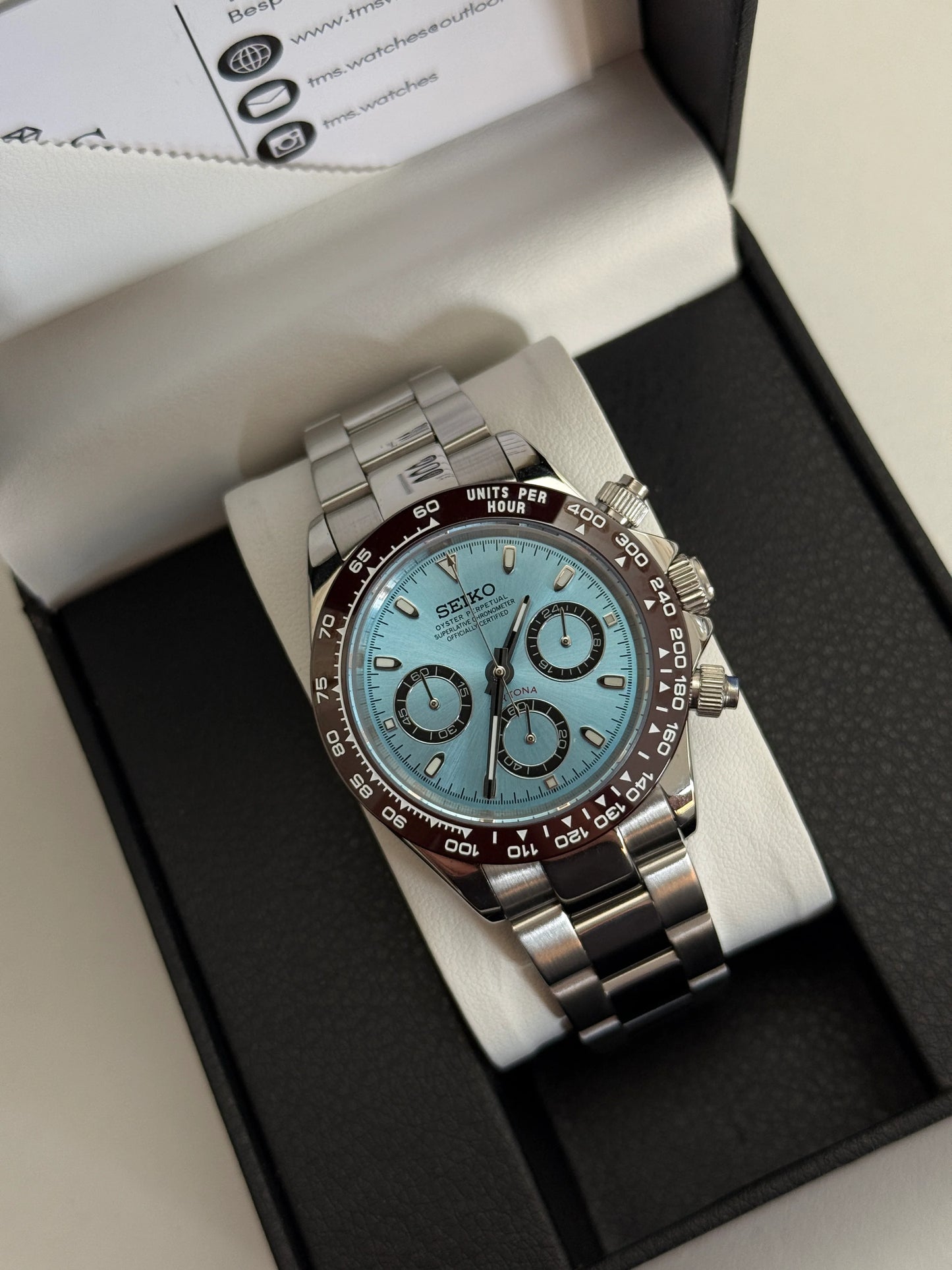 Seiko Daytona Mod ‘Steel Platona’ 40