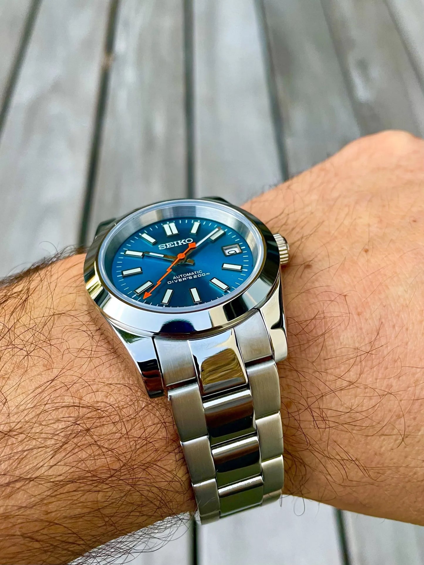 Seiko Mod Milgauss Blue Dial 39