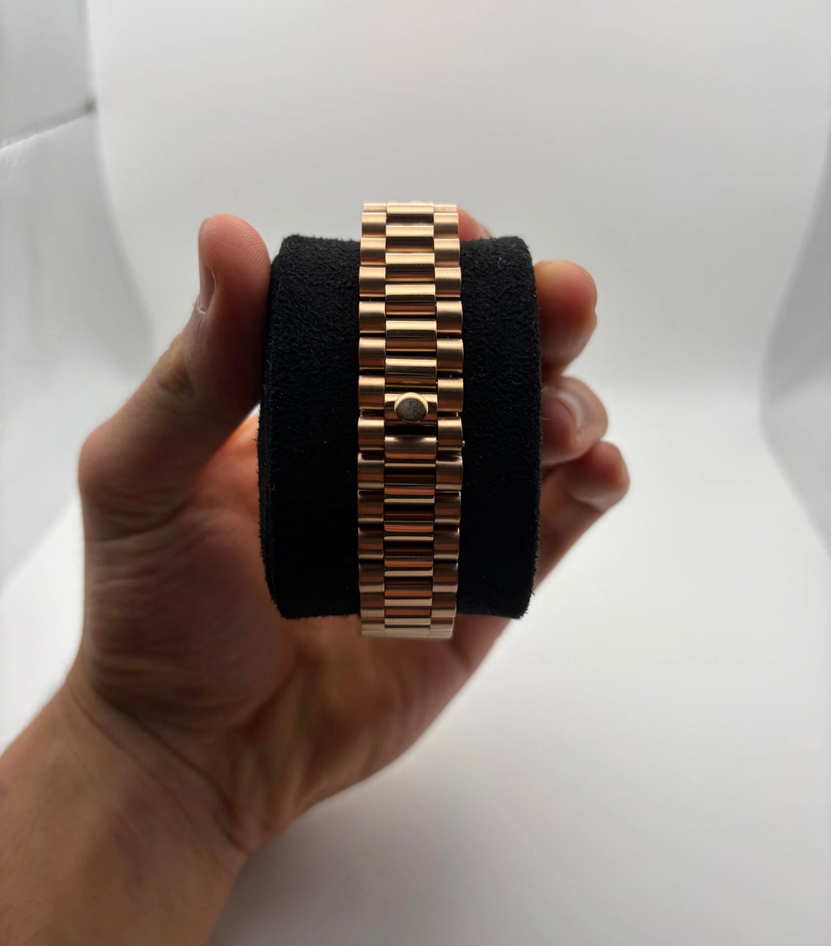 Seiko Day-Date Mod ‘Rose Gold Charcoal Roman Dial’ 39