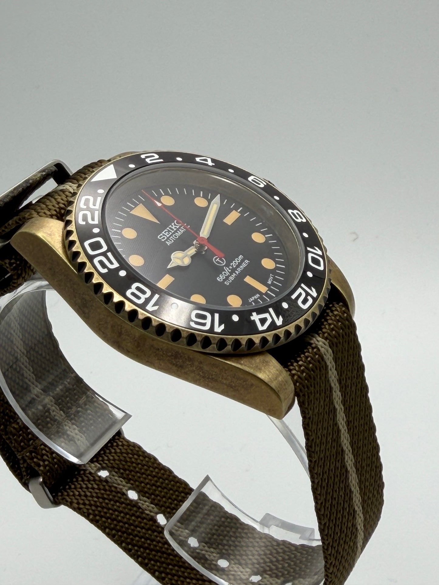 Seiko Vintage Submariner Mod ‘Bronze Case’ 40mm