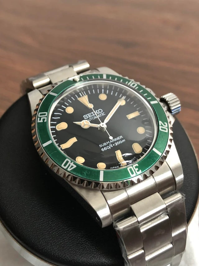 Seiko Vintage Submariner Mod ‘Kermit’ 40