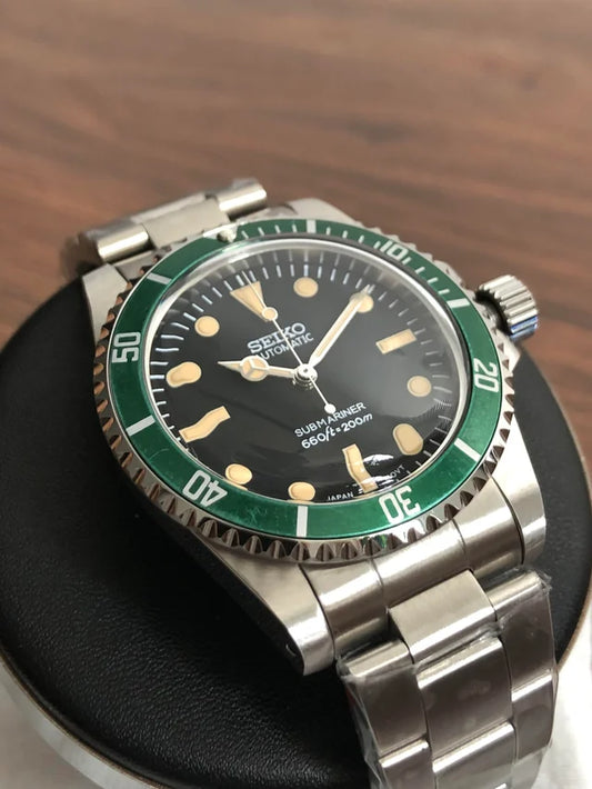 Seiko Vintage Submariner Mod ‘Kermit’ 40