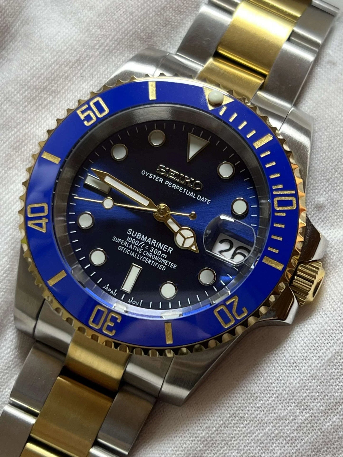 Seiko Submariner Mod Two-tone ‘Bluesy’ 40