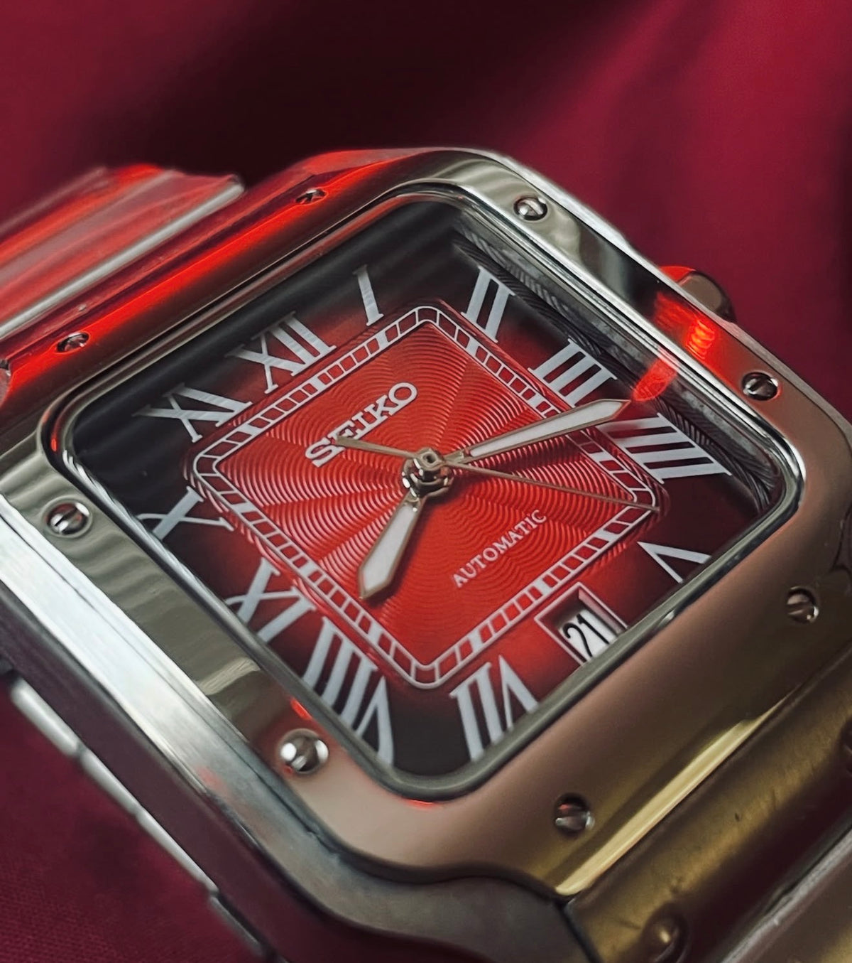 Seiko Santos Mod ‘Special Edition Red Dial’ w/date 39