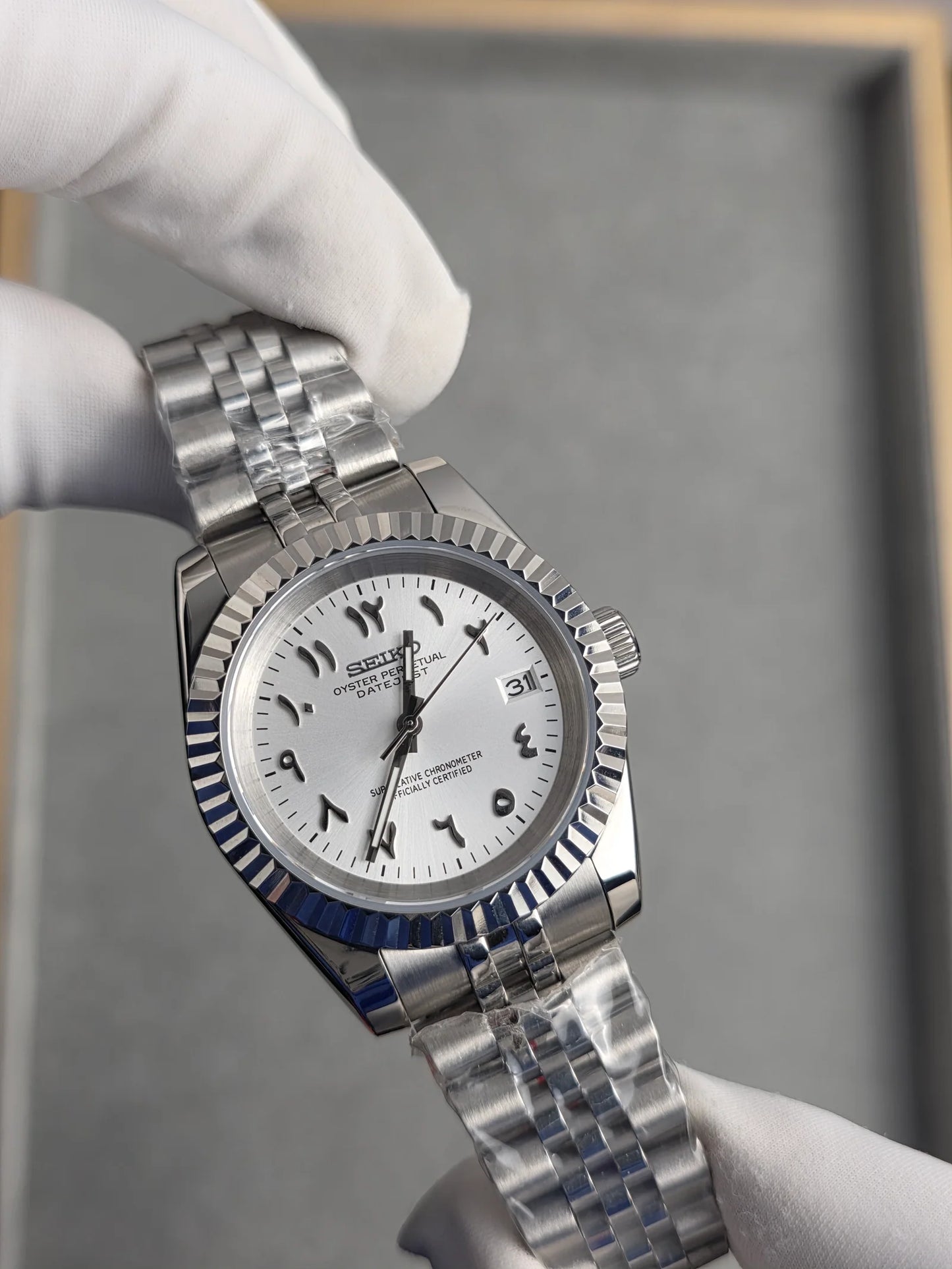 Seiko Date-Just ‘Arabic Silver Dial Jubilee style’ 36/39