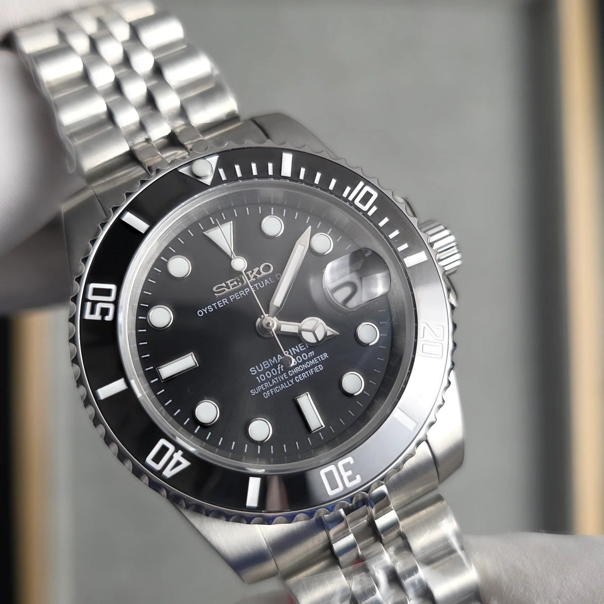 Seiko Submariner Mod ‘Black Dial-Jubilee’ 40