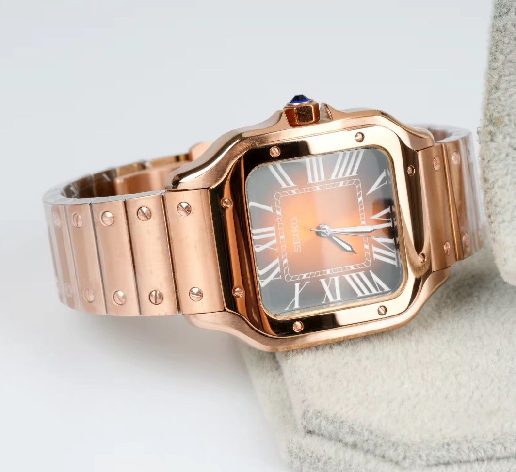 Rose Gold Seiko Santos 39