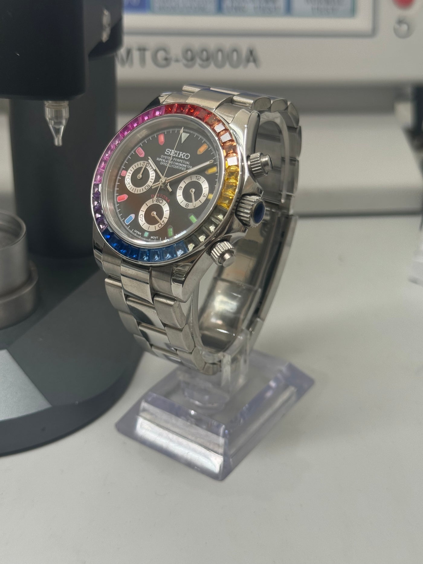 Seiko Daytona Mod Steel ‘Rainbow Bezel’ 40