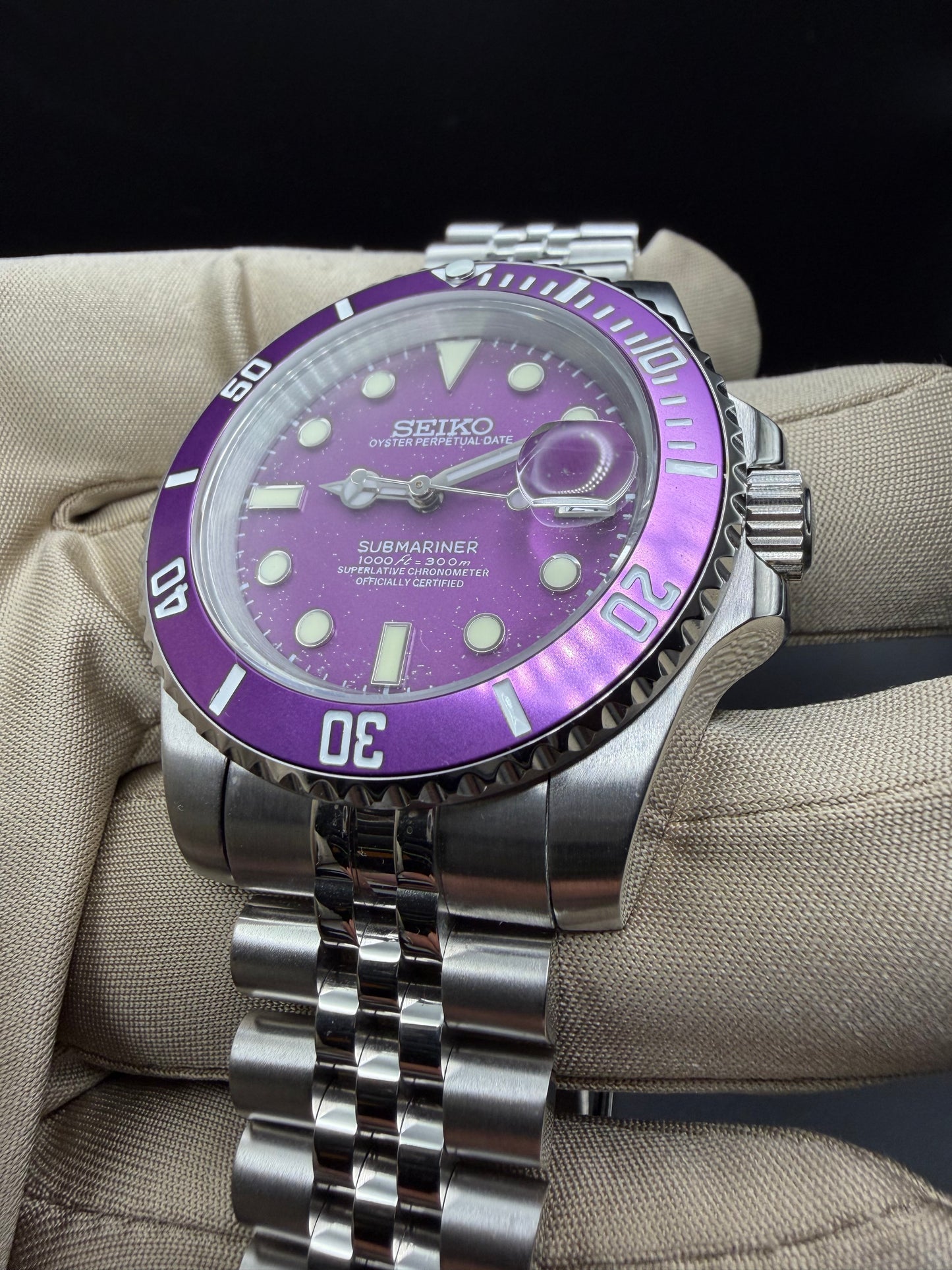 Seiko Submariner Mod ‘Purple’  40mm