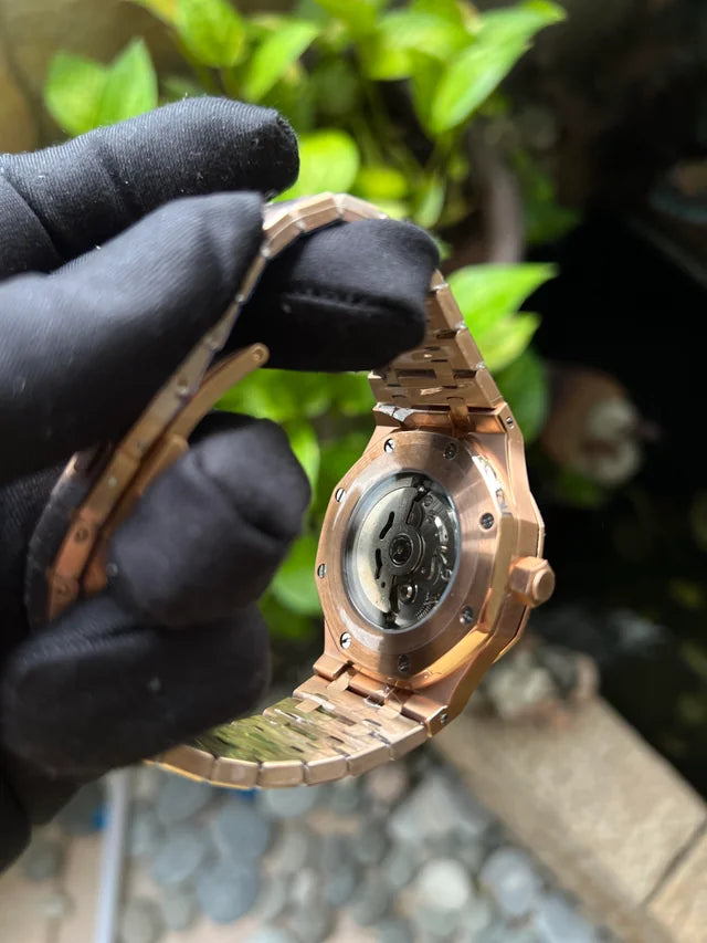 Seiko Royal Oak Mod ‘Rose Gold Baby Blue Dial’ 41