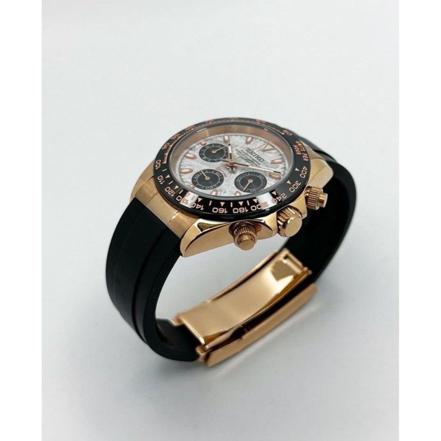 Seiko Daytona ‘Rose Gold Meteorite Dial’ Mod 40
